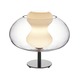 P3814 Soft Stem Table Lamp - Chrome / Clear/White Frosted P3814 Soft Stem Table Lamp - Chrome / Clear/White Frosted