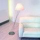 Liz Terra D Cone Shade Floor Lamp W / Foot Dimmer - /