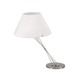 Liz Table Lamp W / Cone Shade - Nickel Plated / White Liz Table Lamp W / Cone Shade - Nickel Plated / White