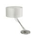 Liz Table Lamp W / Drum Shade - Nickel Plated / Ivory Liz Table Lamp W / Drum Shade - Nickel Plated / Ivory