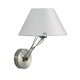 Lizzy Wall Sconce W / Cone Shade - Nickel Plated / White