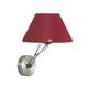Lizzy Wall Sconce W / Cone Shade - Nickel Plated / Red