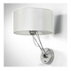 Lizzy Wall Sconce W / On Off Switch - Nickel Plated / Ivory