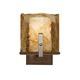 Aris Wall Sconce - Roman Bronze / Amber Swirl Aris Wall Sconce - Roman Bronze / Amber Swirl