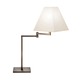 Square Swing Arm Table Lamp - Europa Bronze / Off White Square Swing Arm Table Lamp - Europa Bronze / Off White