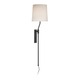 Palo Wall Sconce - Black Brass / Off White