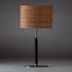 Ethan Table Lamp - Brushed Chrome / Faux Leather / Natural / Gold Ethan Table Lamp - Brushed Chrome / Faux Leather / Natural / Gold
