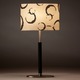 Isabella Table Lamp - Brushed Chrome / Faux Leather / Natural / Black Isabella Table Lamp - Brushed Chrome / Faux Leather / Natural / Black