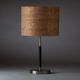 Jacob Table Lamp - Brushed Chrome / Faux Leather / Natural / Gold Jacob Table Lamp - Brushed Chrome / Faux Leather / Natural / Gold