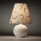 Lanting Table Lamp - White / White / Taupe