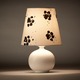 Momo Table Lamp - White / White / Black