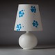 Momo Table Lamp - White / White / Blue