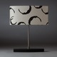 Seline Table Lamp - Brushed Chrome / Faux Leather / Natural / Black Seline Table Lamp - Brushed Chrome / Faux Leather / Natural / Black
