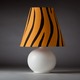 Zaida Table Lamp - White / Black / Safari Stripes