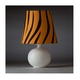 Zaida Table Lamp - White / Black / Safari Stripes