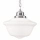 Edison Suspension - Satin Nickel / Opal Glossy