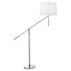 Contra-Perno Adjustable Floor Lamp - Polished Nickel / Off White