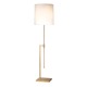 Palo Floor Lamp - Satin Brass / Off White Palo Floor Lamp - Satin Brass / Off White