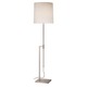 Palo Floor Lamp - Satin Nickel / Off White Palo Floor Lamp - Satin Nickel / Off White
