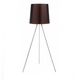 Luc Floor Lamp - Anodized Aluminum / Brown