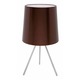 Luc Table Lamp - Anodized Aluminum / Brown