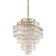 Dolce 12 Light Chandelier - Champagne Leaf / Capiz Shell / Crystal Dolce 12 Light Chandelier - Champagne Leaf / Capiz Shell / Crystal