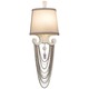 Flirt Wall Sconce - Silver Leaf / Polished Stainless Steel / Off White Flirt Wall Sconce - Silver Leaf / Polished Stainless Steel / Off White