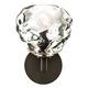 Elbow Round Happy Wall Sconce - Dark Bronze / Clear