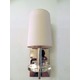 Chelsea Wall Sconce - Polished Nickel / Crystal / Off White