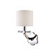 Garrison Wall Sconce - Polished Nickel / Off White Garrison Wall Sconce - Polished Nickel / Off White