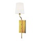 Glenford Wall Sconce - Aged Brass / Off White Glenford Wall Sconce - Aged Brass / Off White