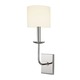 Kings Point Wall Sconce - Polished Nickel / Off White Kings Point Wall Sconce - Polished Nickel / Off White