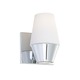 Retrodome Vanity Wall Sconce - Chrome / Etched Opal Retrodome Vanity Wall Sconce - Chrome / Etched Opal