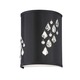 Rhiannon Right Wall Sconce - Black / Crystal
