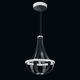 Crystal Empire 21 Inch 4000K LED Chandelier - Grizzly Black / Crystal