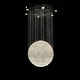Ball LED Suspension - Polished Stainless Steel / Crystal