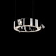 Unity Ring Pendant - Polished Stainless Steel / Crystal
