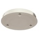 FJ 12 Inch Round 3 Port Canopy Without Transformer - Satin Nickel / 