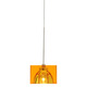 FJ Izar Pendant - Satin Nickel / Dark Amber FJ Izar Pendant - Satin Nickel / Dark Amber