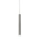 FJ Pipe LED Pendant - Satin Nickel / Clear