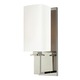 Baldwin Wall Sconce - Polished Nickel / Off White Baldwin Wall Sconce - Polished Nickel / Off White