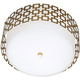 Parker Ceiling Flush Mount - Polished Nickel / Frost White Parker Ceiling Flush Mount - Polished Nickel / Frost White