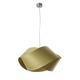 Nut S Pendant - Brushed Nickel / Green Wood