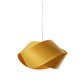 Nut S Pendant - Brushed Nickel / Yellow Wood