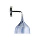 E Wall Sconce - Chrome / Light Blue E Wall Sconce - Chrome / Light Blue