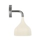 E Wall Sconce - Chrome / White E Wall Sconce - Chrome / White