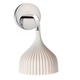 E Wall Sconce - Chrome / White E Wall Sconce - Chrome / White