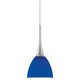 Mini-Dome II Pendant - Satin Nickel / Blue Mini-Dome II Pendant - Satin Nickel / Blue