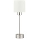 Cancan Mini Table Lamp - Brushed Nickel / Natural Linen Cancan Mini Table Lamp - Brushed Nickel / Natural Linen