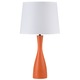 Oscar Table Lamp - Carrot / White Linen Oscar Table Lamp - Carrot / White Linen